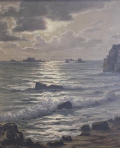 DE LA CORBIERE Roger. Oil on Canvas