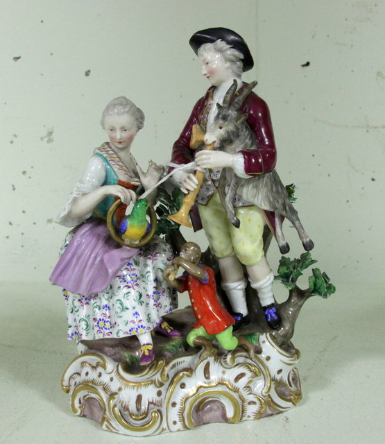 A 19th Century Meissen figure group