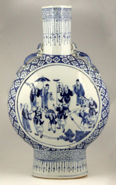 A 19th Century Chinese ceramic pilgrim