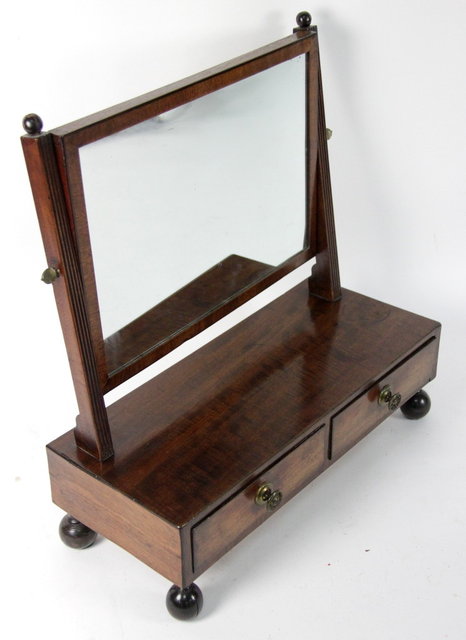 A George IV mahogany two-drawer