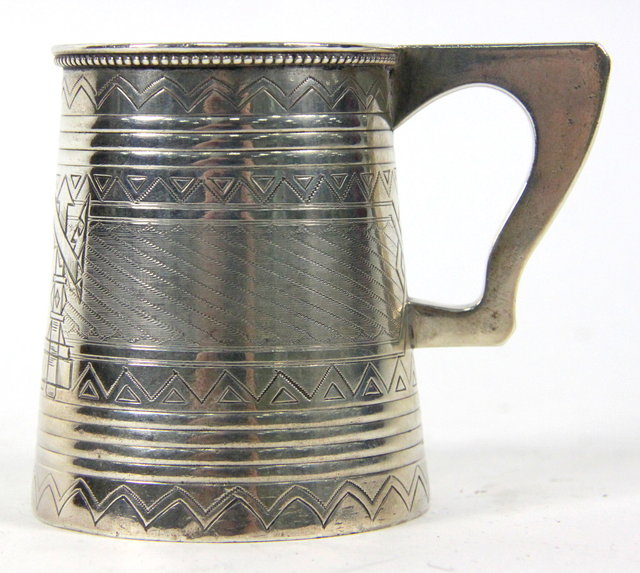 A Russian silver mug St Petersburg 1616ba