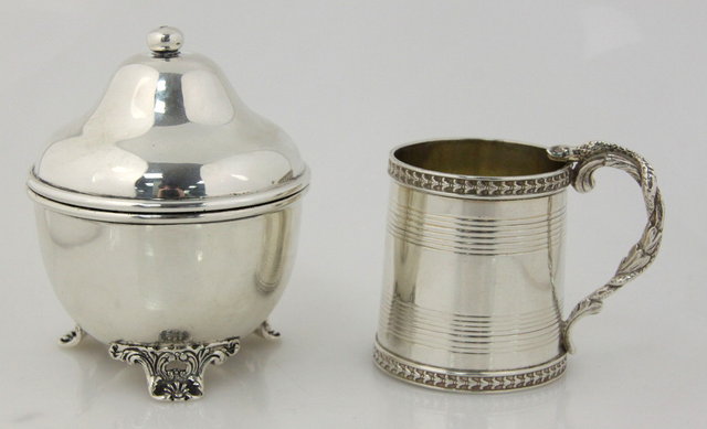 A small silver tankard WF 1826 1616f2