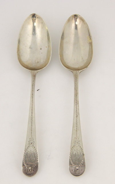 A pair of George III old English pattern