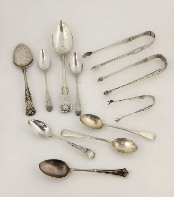 Three George III silver teaspoons 16176f
