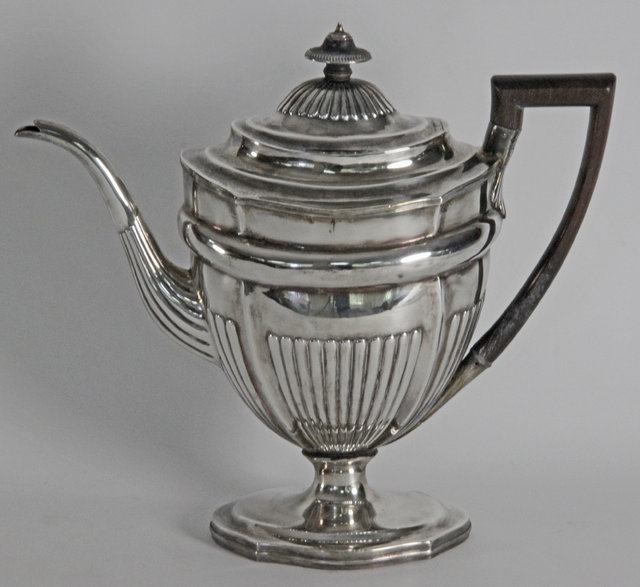 A George III silver hot water jug 161778