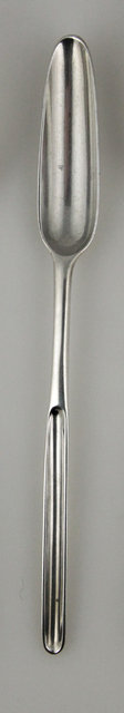 A George II silver marrow scoop 16177a
