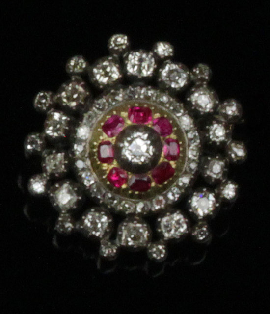 A Victorian diamond and ruby set 1617f6