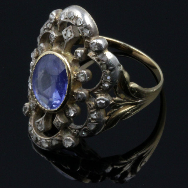 A Victorian sapphire and diamond