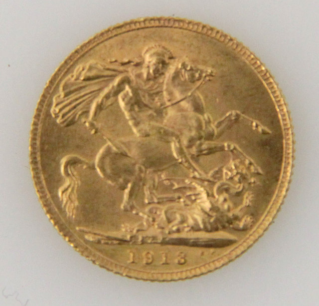 A George V sovereign 1918 161813
