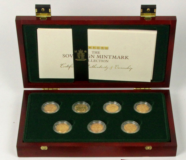 The Sovereign Mint Mark Collection comprising