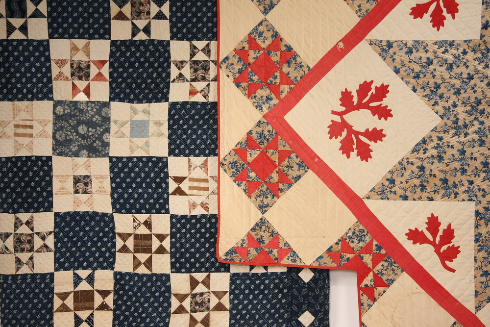  2 EARLY QUILTS Two 19th c Cotton 161836