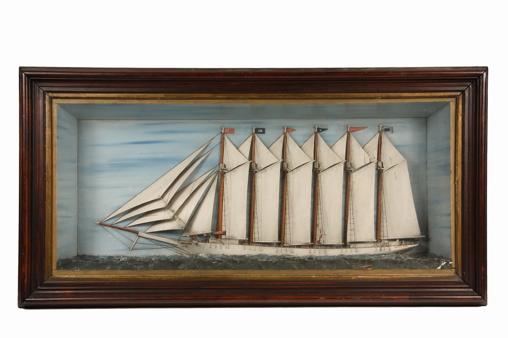 SHIP DIORAMA - Ship Diorama of Four-Masted