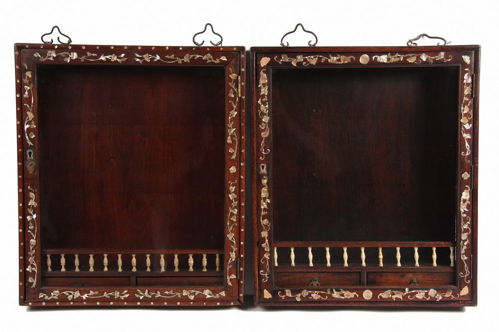 PAIR CHINESE WALL CABINETS Pair 161875