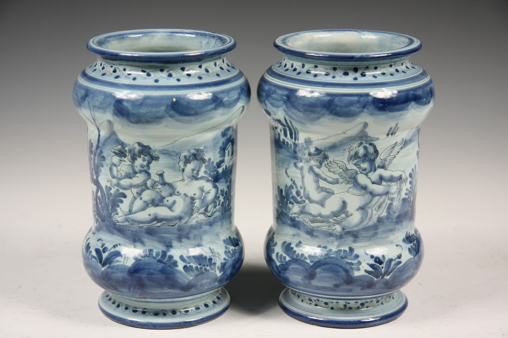 PAIR OF ITALIAN APOTHECARY JARS 16188f