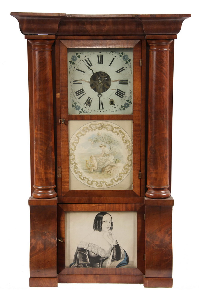 EMPIRE MANTEL CLOCK Mahogany 1618e7