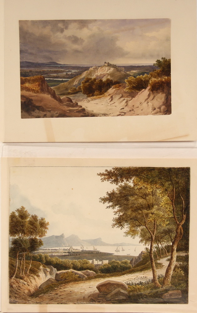  2 WATERCOLORS Views of Italy 161938