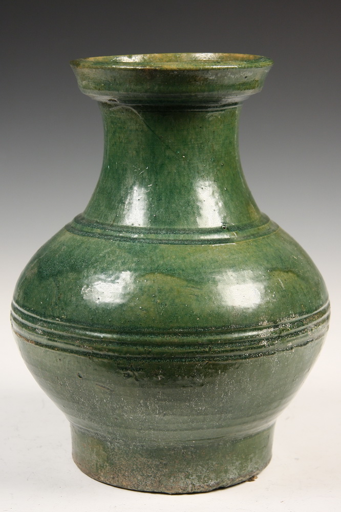 CHINESE HAN VASE - Green Glazed