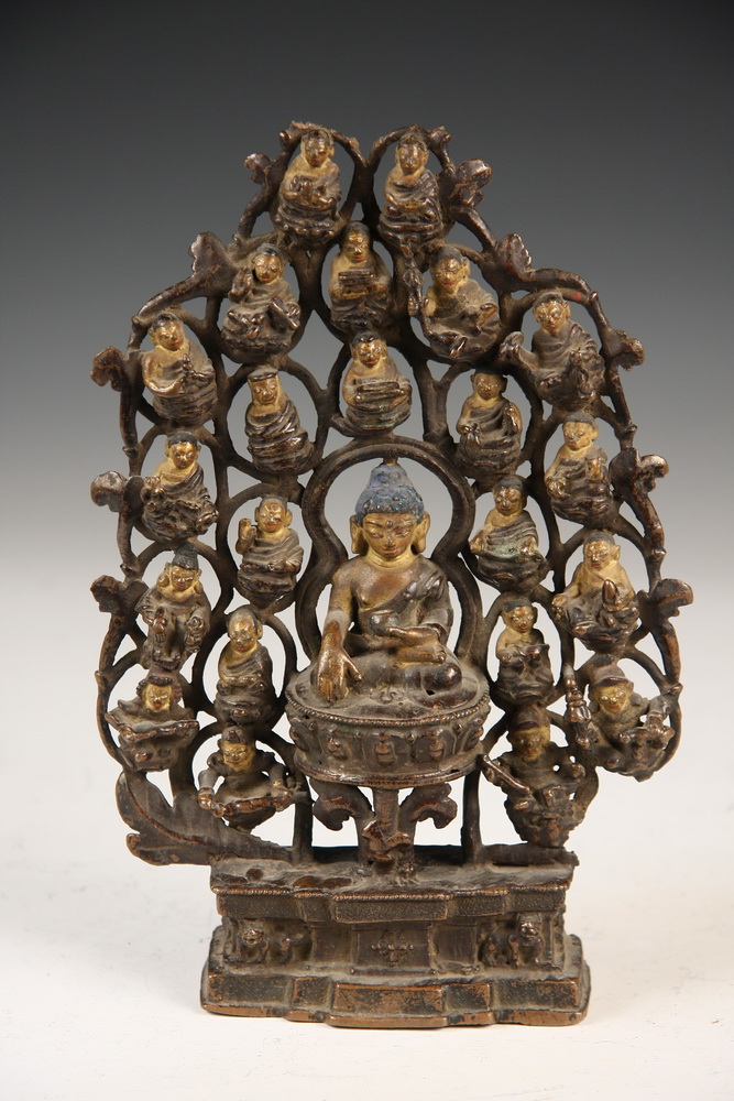 BRONZE BUDDHA TREE Bronze Buddha 16195a