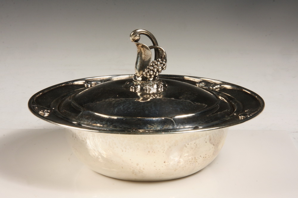 JENSEN COVERED STERLING BOWL - Covered