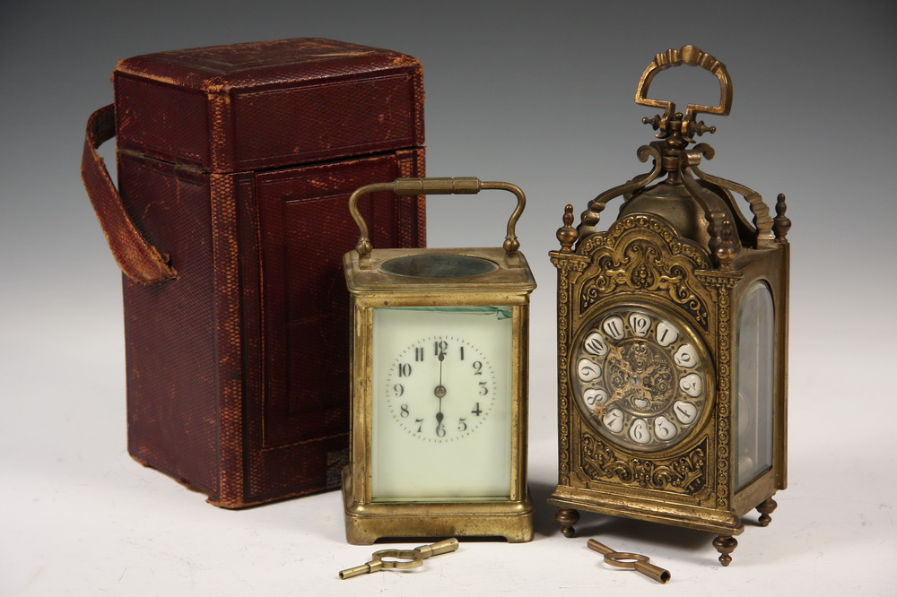 (2) CARRIAGE CLOCKS - Including: