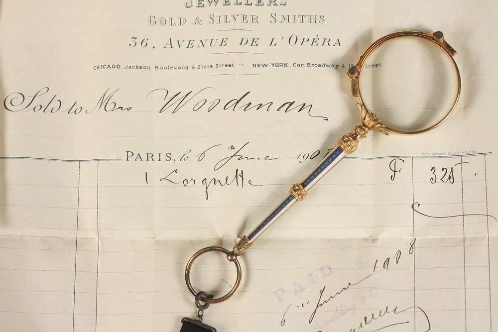 FRENCH GOLD LORGNETTE - French