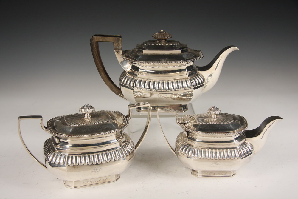  3 PC ENGLISH STERLING TEA SET 161a8c