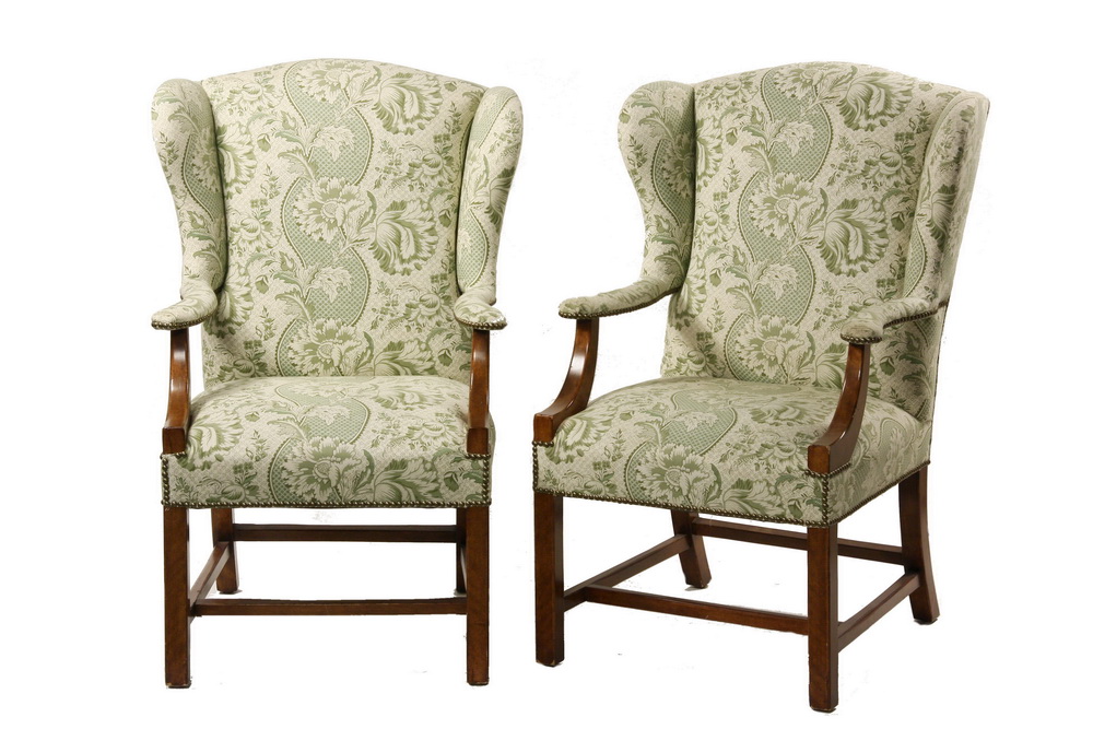 PAIR WINGCHAIRS Pair of Contemporary 161a85