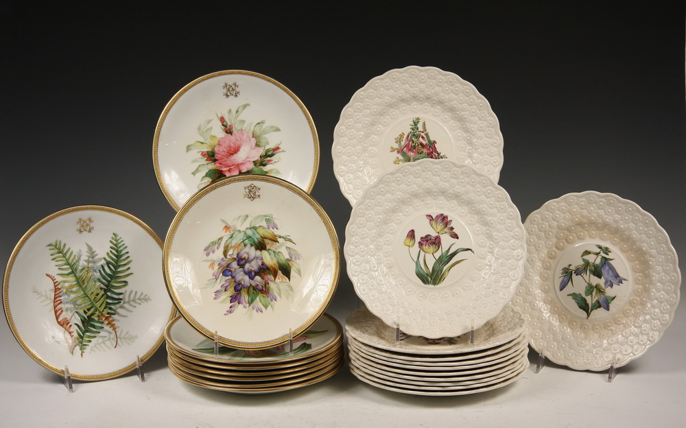 (21) ENGLISH PLATES IN (2) SETS - (12)