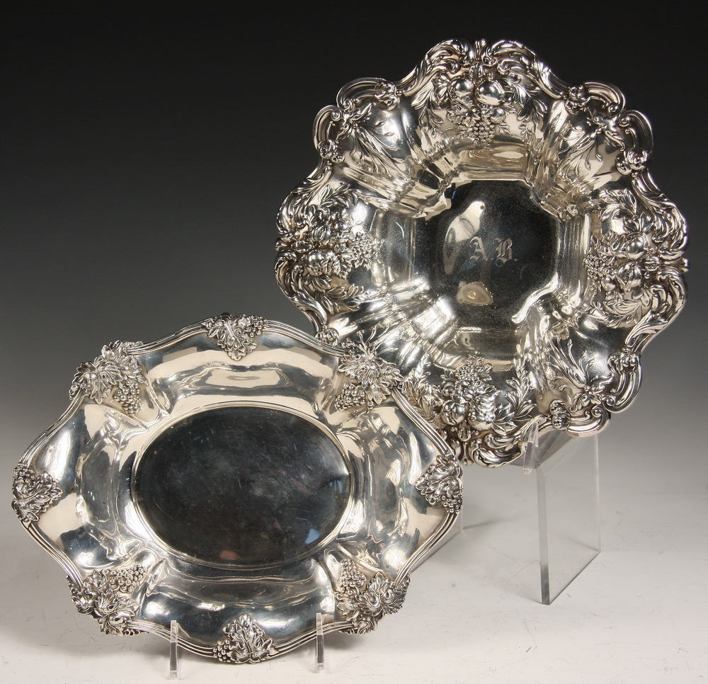  2 STERLING SILVER FRUIT BOWLS 161aa6