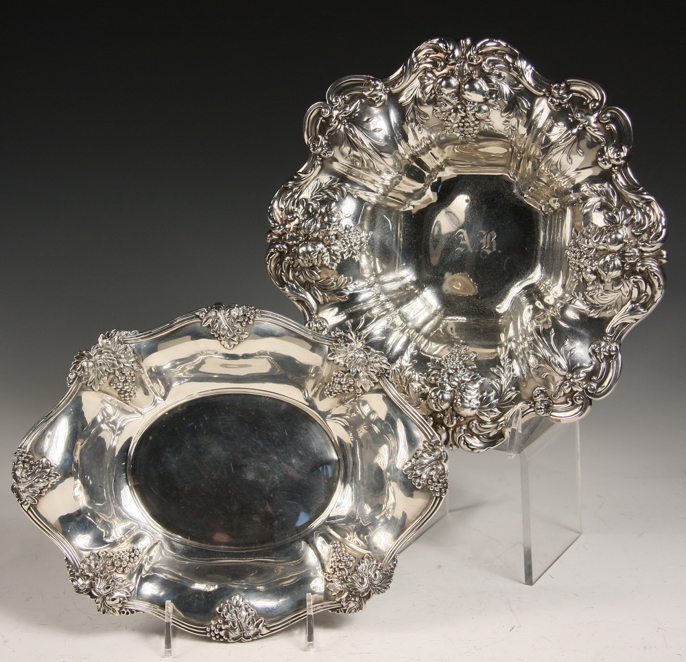 (2) STERLING SILVER FRUIT BOWLS - Francis