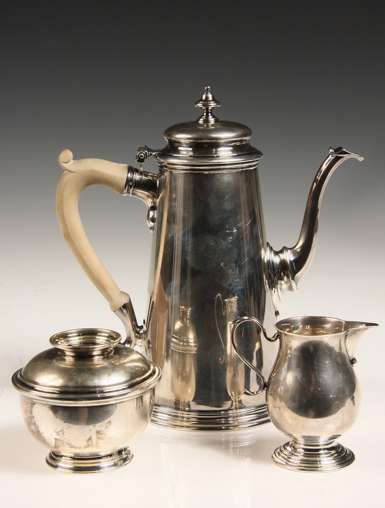  3 PC STERLING COFFEE SERVICE 161aa8