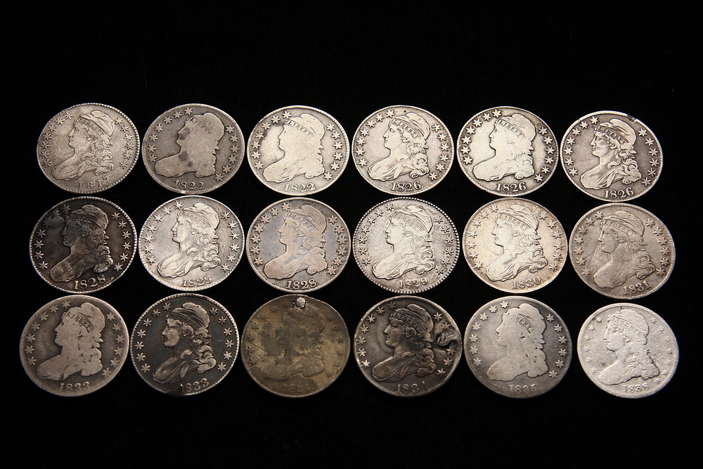 COINS - Lot of (18) Capped Bust