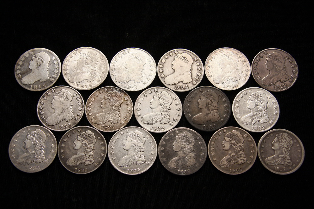 COINS - Lot of (17) Capped Bust