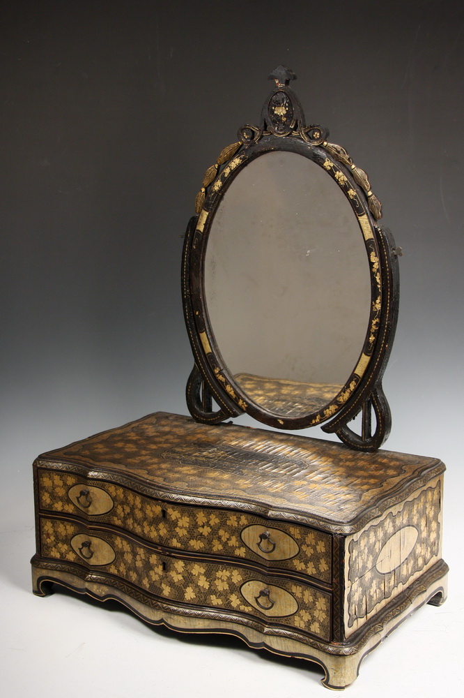 CHINOISERIE DRESSING MIRROR - Rare