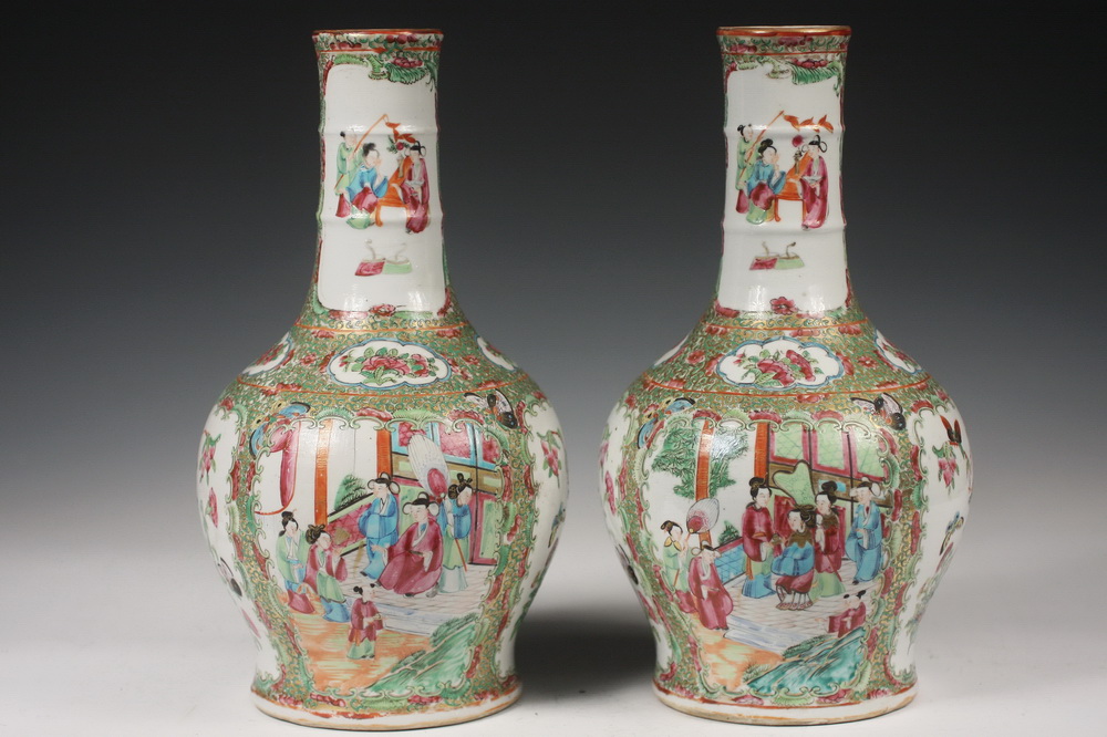 FINE PAIR CHINESE VASES Pair 161bb6