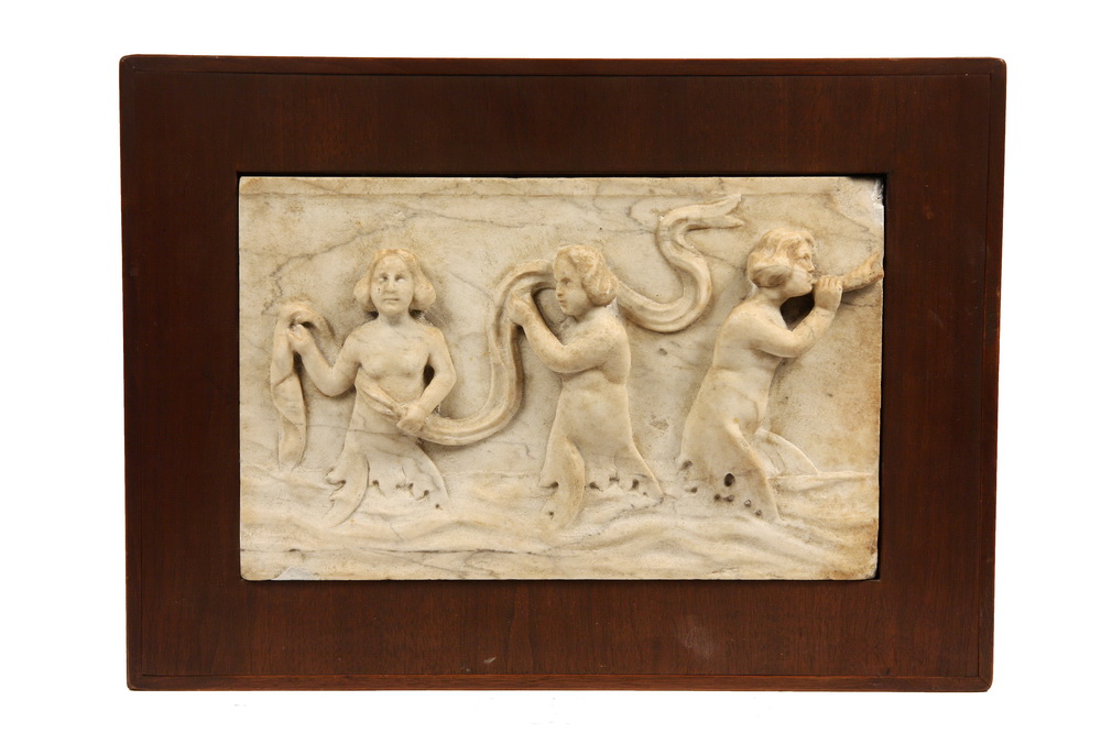 MARBLE BAS RELIEF Rare Italian 161bcf