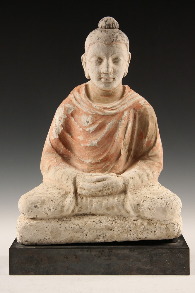 POLYCHROME BUDDHA Seated Buddha 161bdb