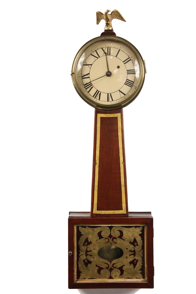 BANJO CLOCK 19th c Unmarked Banjo 161c25