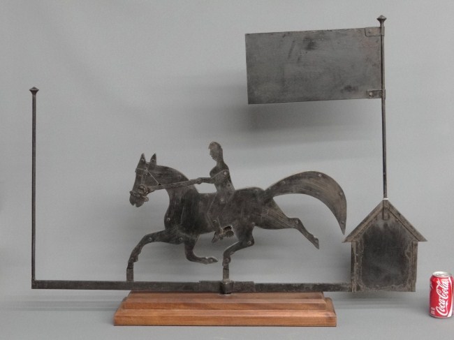 Horse and rider weathervane 42''
