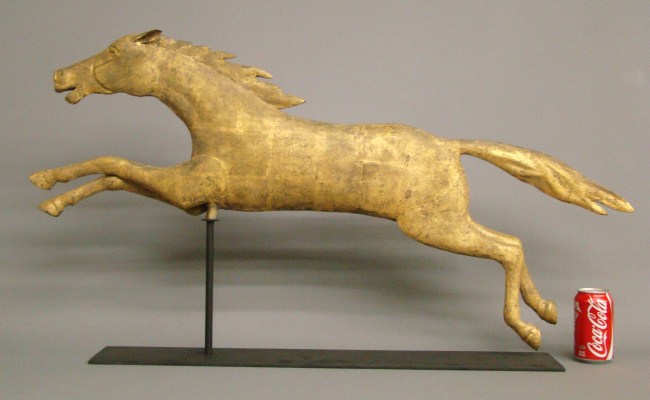 Leaping horse weathervane. 41 Length