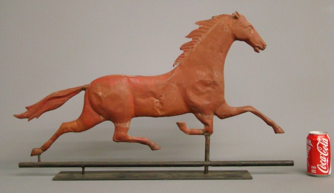 Running horse weathervane in red 162006