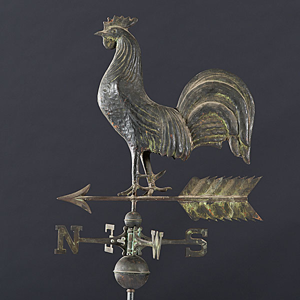 Copper Rooster Weathervane American