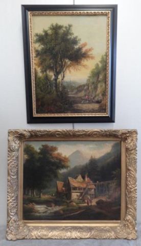 Two European Oils on Panel Unsigned 15f9a0