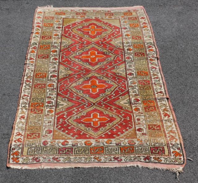 Old Caucasian Scatter Carpet From 15f9d3