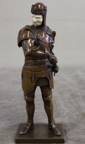Bronze Knight in the Style of Chiparus
