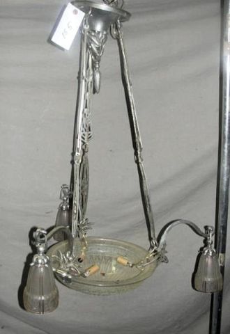 French Art Deco Chandelier With 15f9e9