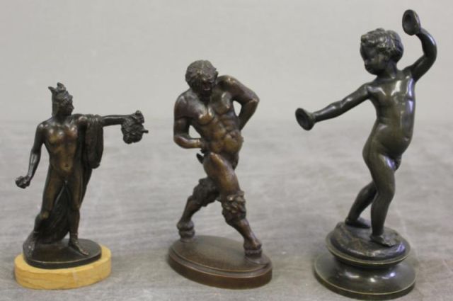 Lot of 3 Bronzes Including a Child