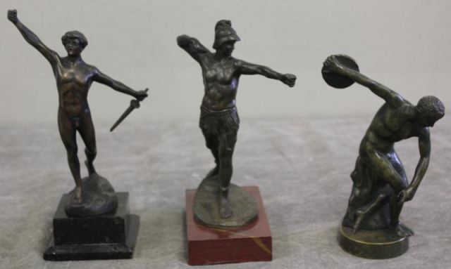 Lot of 3 Bronzes Including Discus