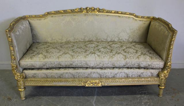 Antique French Carved and Gilded Daybed.Possibly