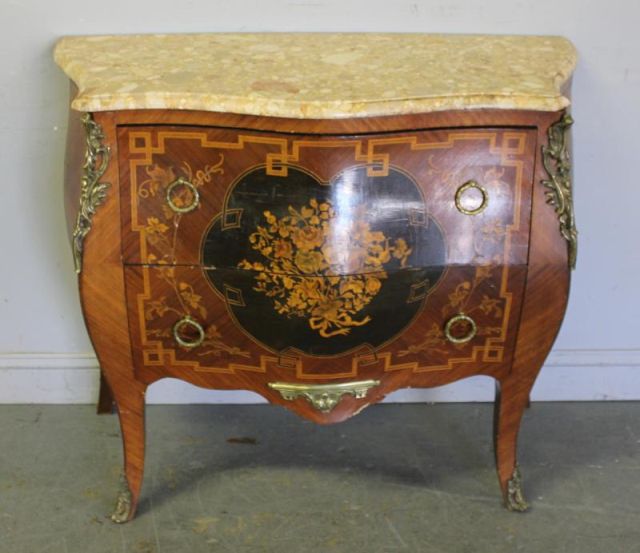 Louis XV Style Marquetry Inlaid 15fa1e